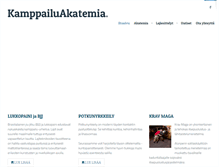 Tablet Screenshot of kamppailuakatemia.com